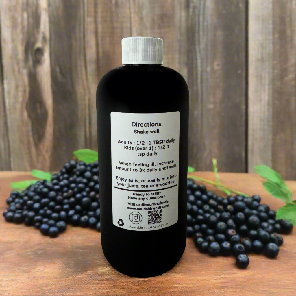 Organic Immune Boosting Elderberry Blend (16 and 32 oz)